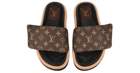 lv slides brown|Mules and Slides Collection for Women .